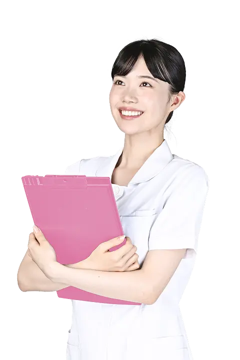 クリアス看護の公式サイトに掲載された看護師の紹介画像